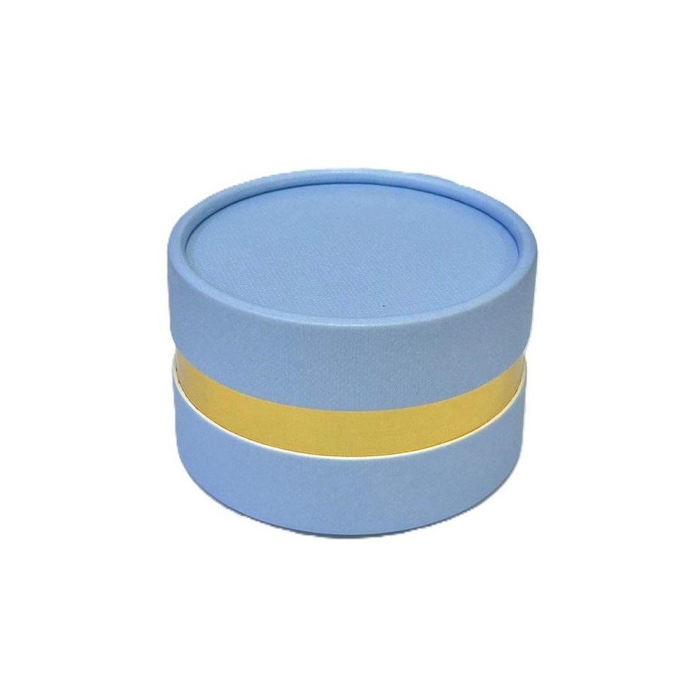 SCATOLA TONDA 8X6CM CELESTE